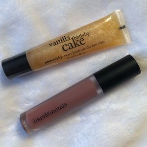 Bare Minerals & Philosophy Lip Bundle BRAND NEW!
